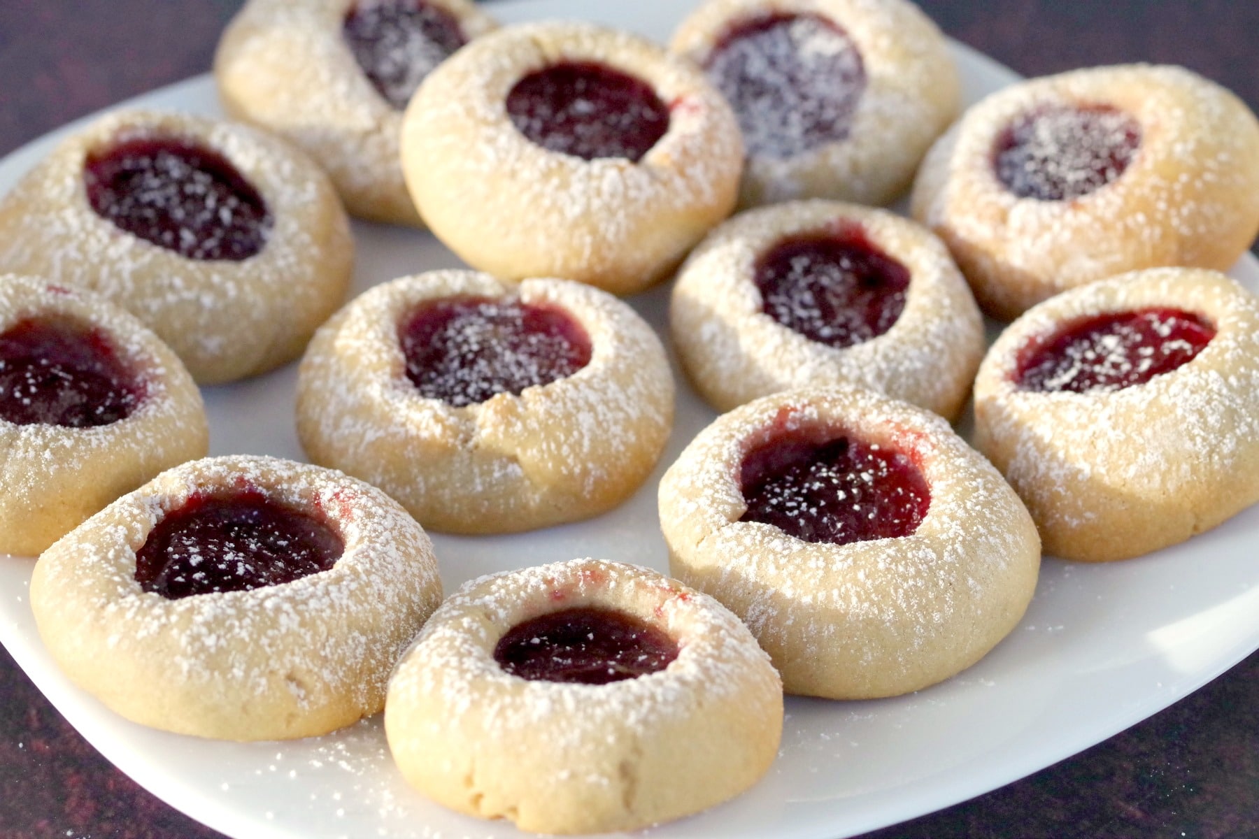 Chrysalis Cookie Bites with Raspberry Jam
