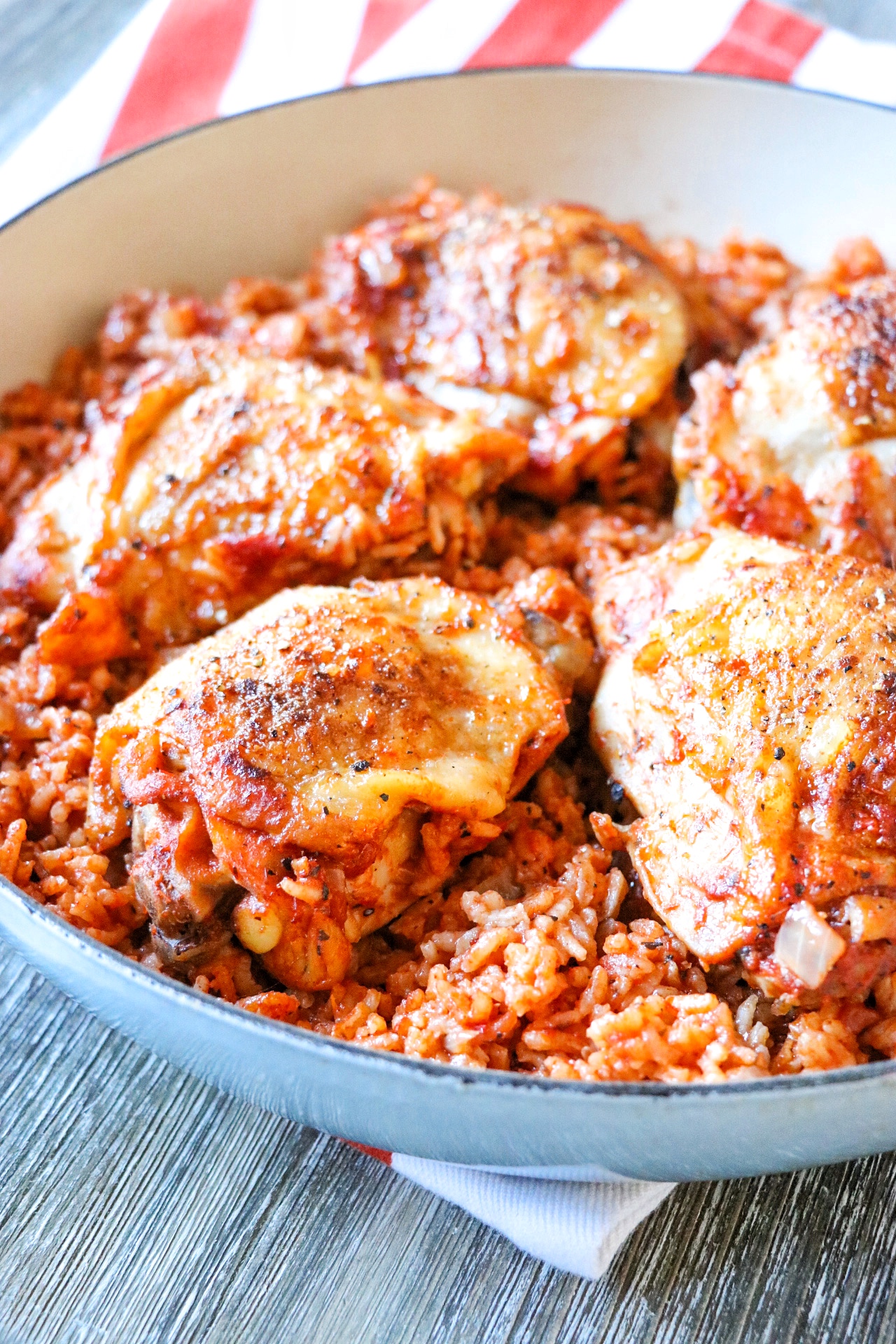 One-Pot Chicken and Rice with Annatto and Smoked Paprika