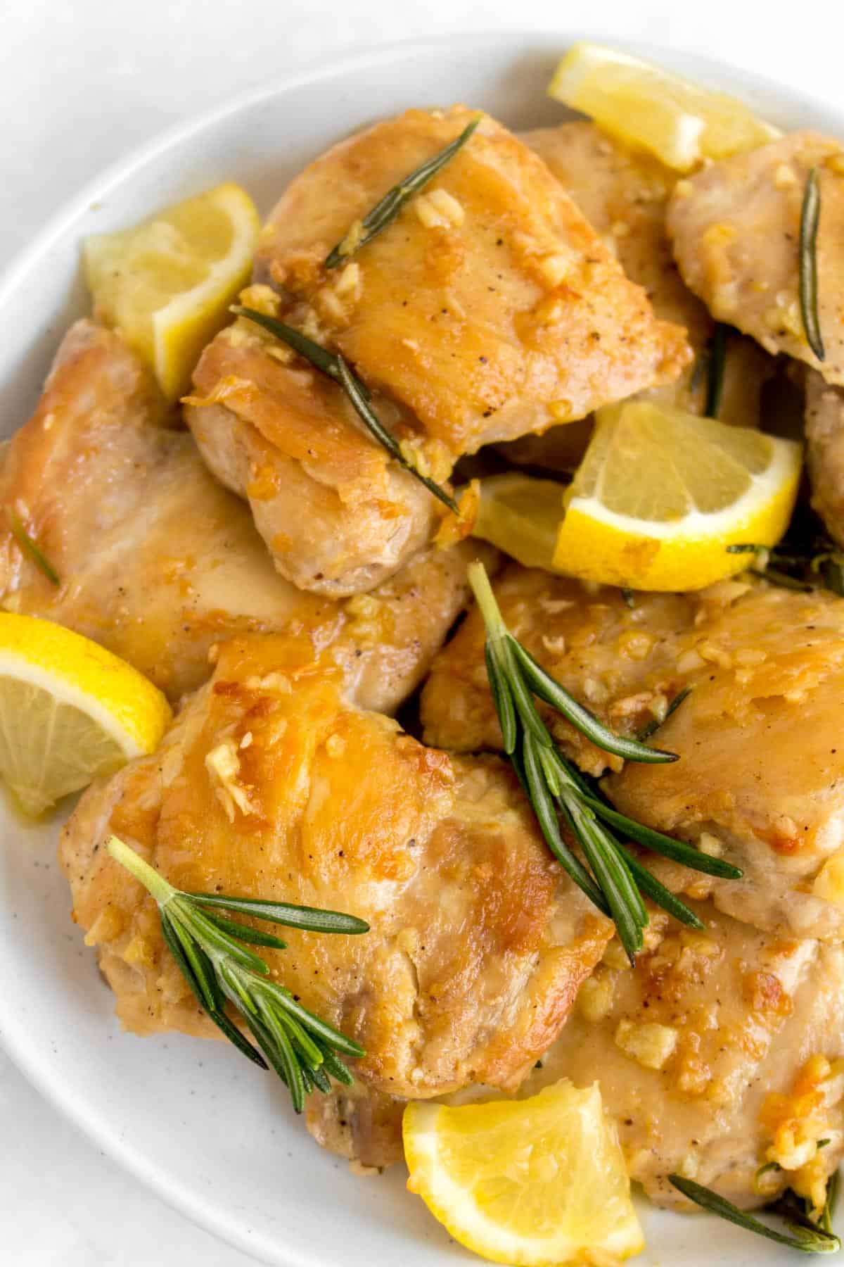Rosemary-Garlic Chicken Thighs with Lemon Butter