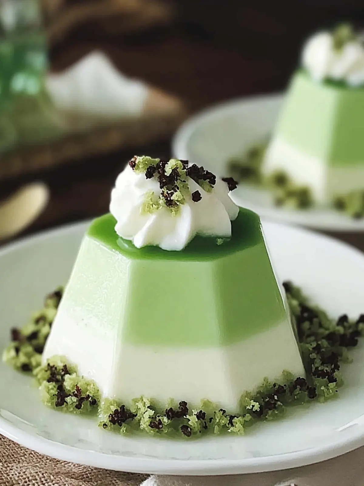 Coconut-Pandan Panna Cotta