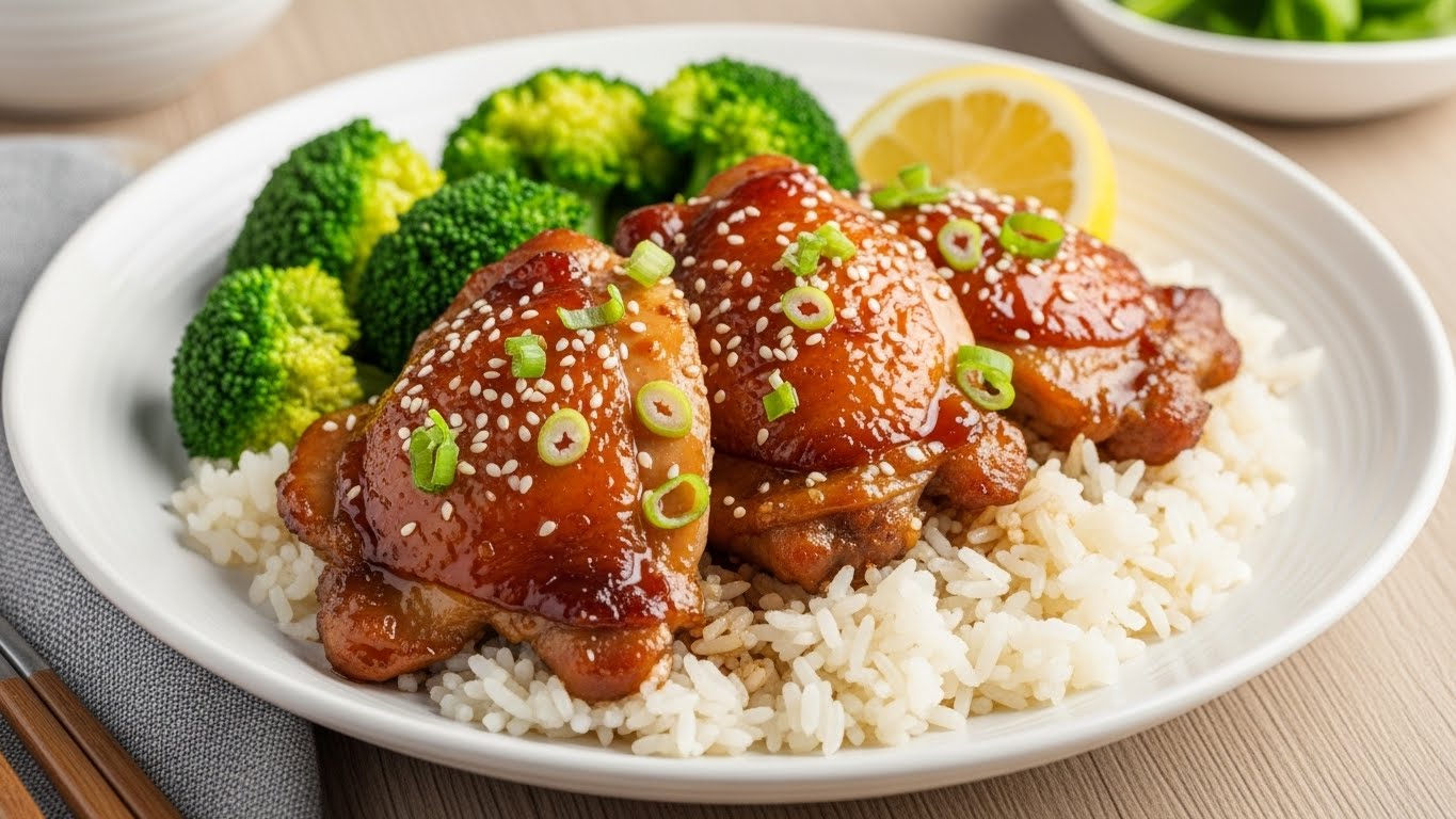 Miso-Glazed Chicken with Broccoli