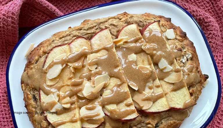 Maple-Cinnamon Baked Oats with Apple and Walnuts