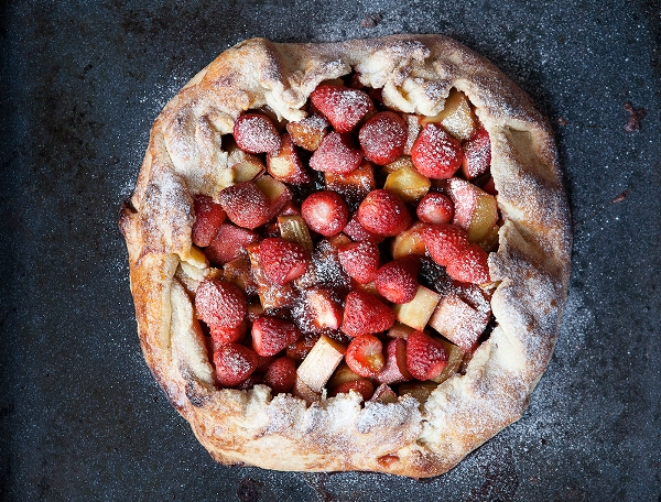 Rhubarb-Strawberry Free-Form Tart