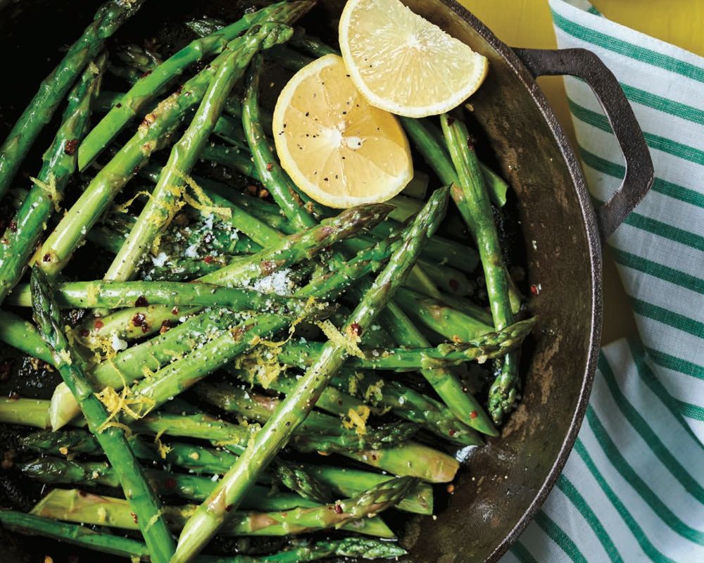 Asparagus and New Potatoes with Lemon Zest and Fresh Mint