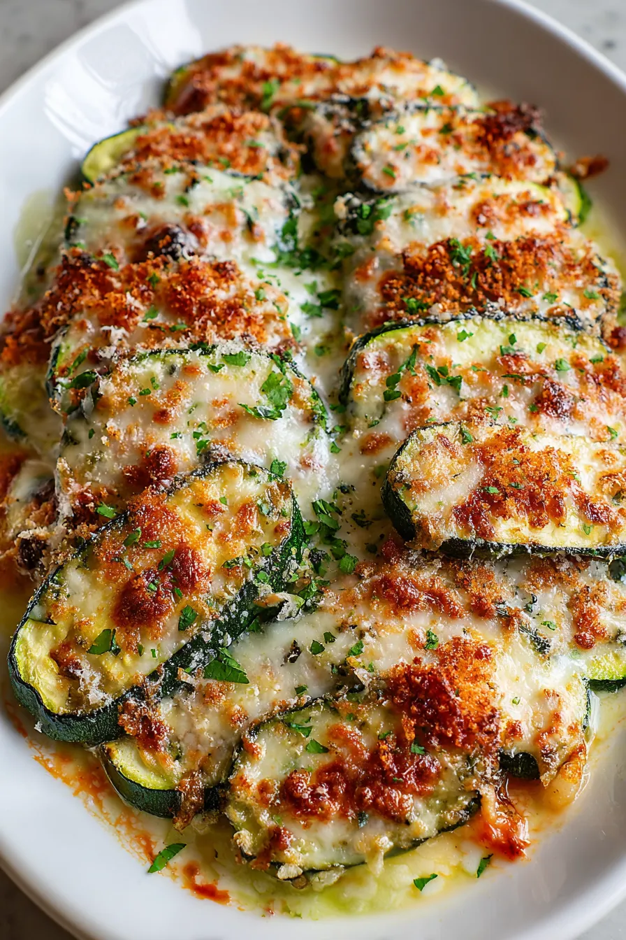 Zucchini and Tomato Casserole with Parmesan