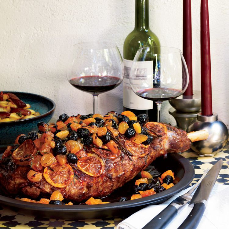 An Afraic Theas-Style Spiced Lamb with Apricots