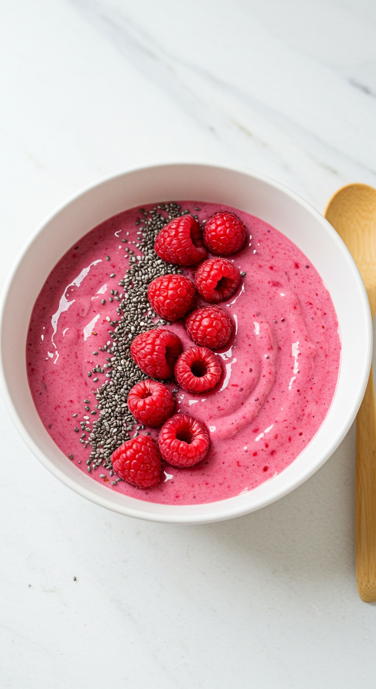Raspberry Ripple Smoothie Bowl
