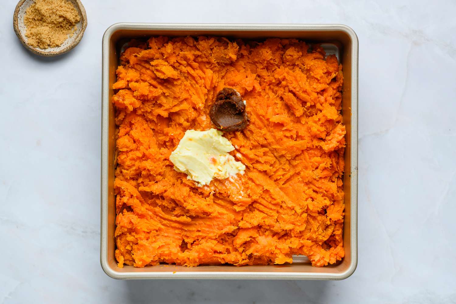 Miso-Glazed Sweet Potato Mash with Thyme