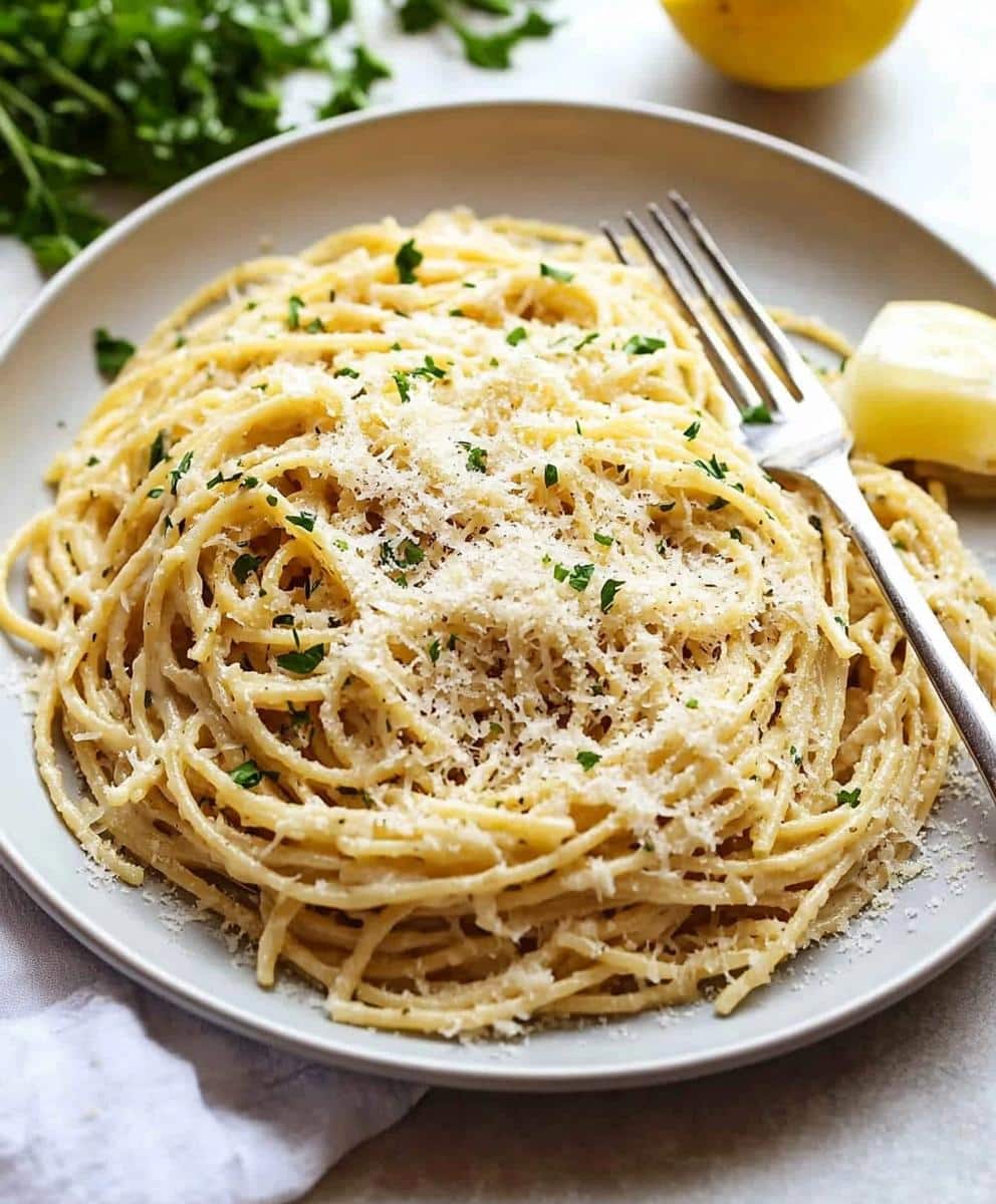 Sautéed Garlic and Parmesan Pasta