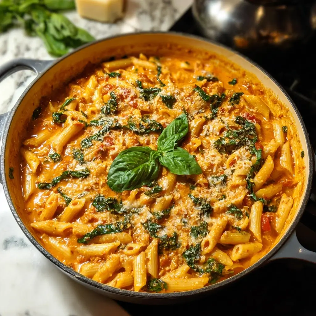 One-Pot Creamy Tomato and Basil Pasta