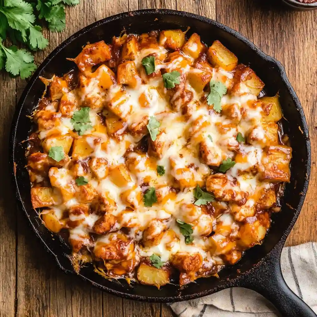 One-Pan Chicken and Potato Skillet with Garlic and Thyme