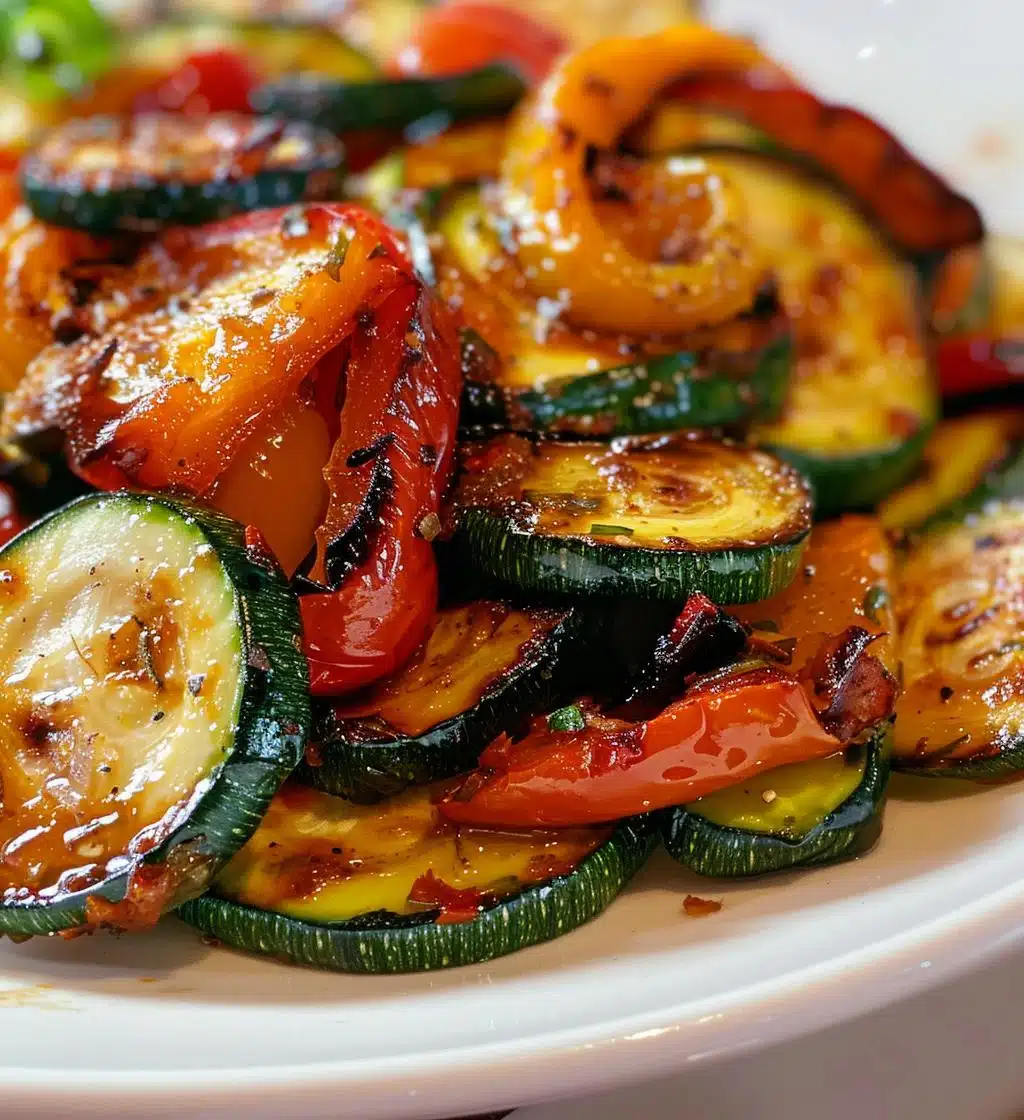 Rosemary-Roasted Zucchini with Bell Peppers