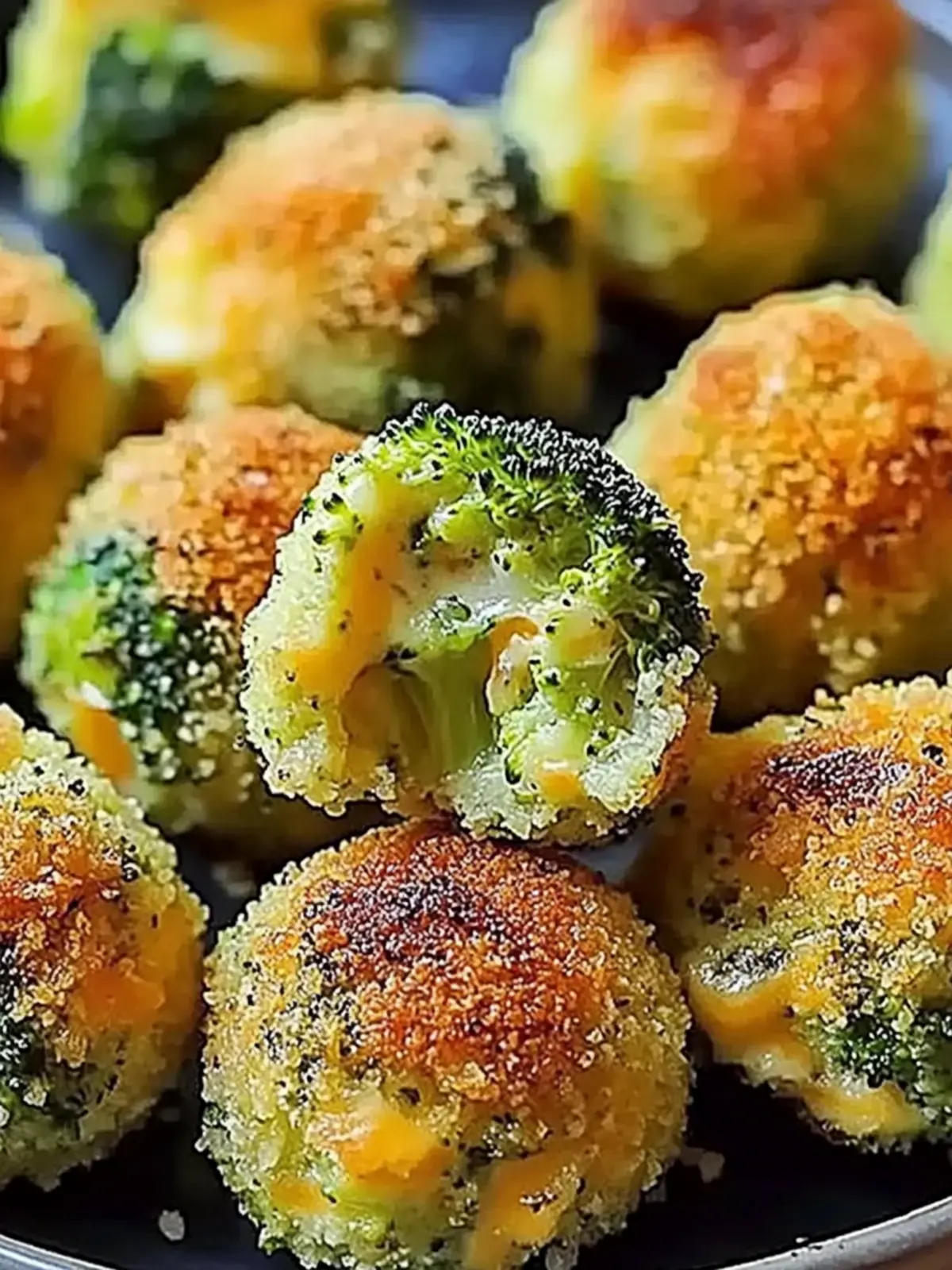 Baked Broccoli and Cheese Pasta Bites