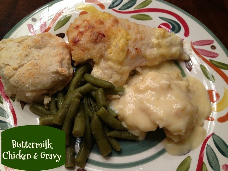 Pan-Seared Buttermilk Chicken with Herb Gravy