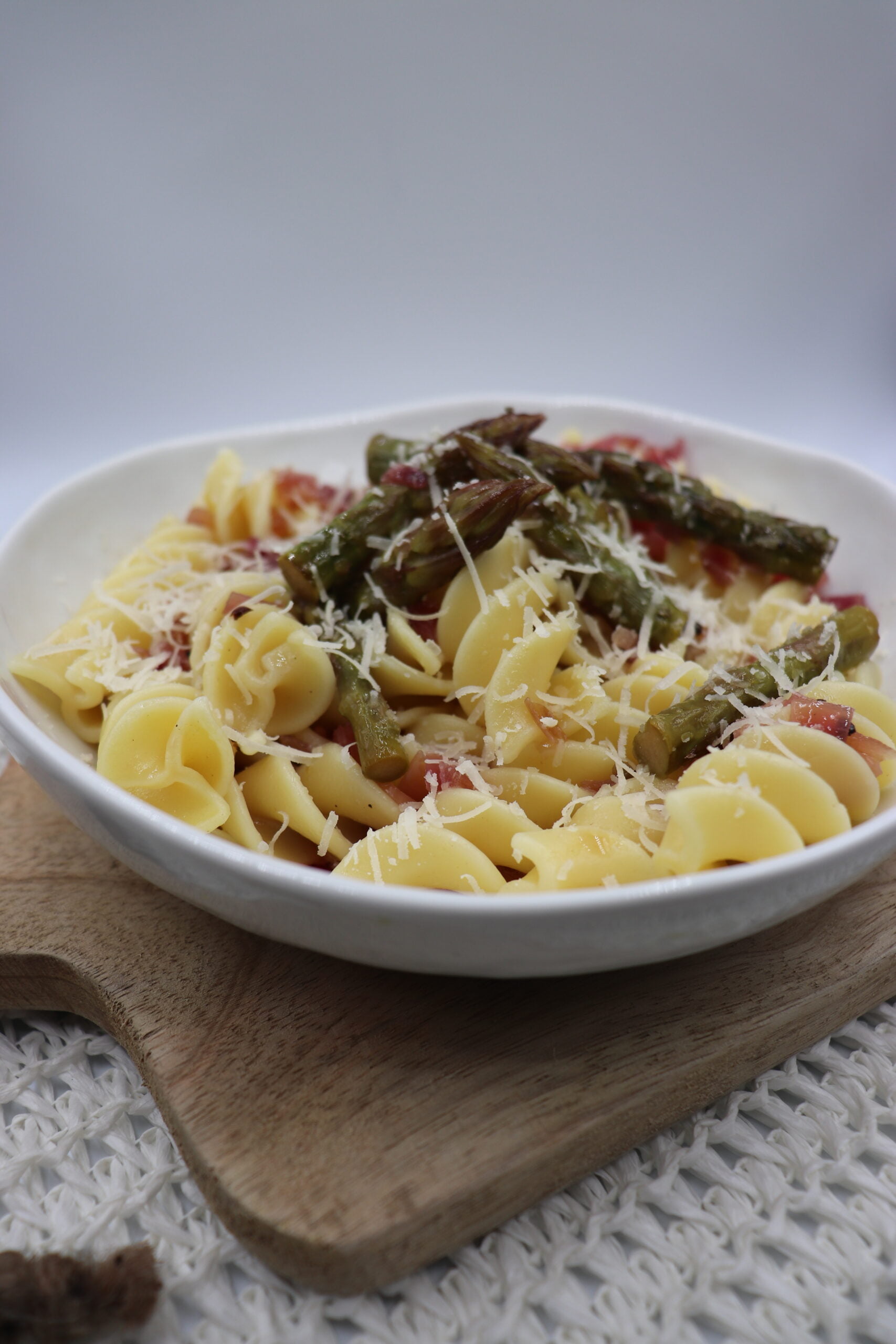 Asparagus and White Wine Pasta with Lemon-Butter Sauce