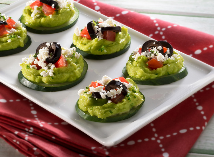 Avocado 'Guacamole' Bites with Crispy Seeds