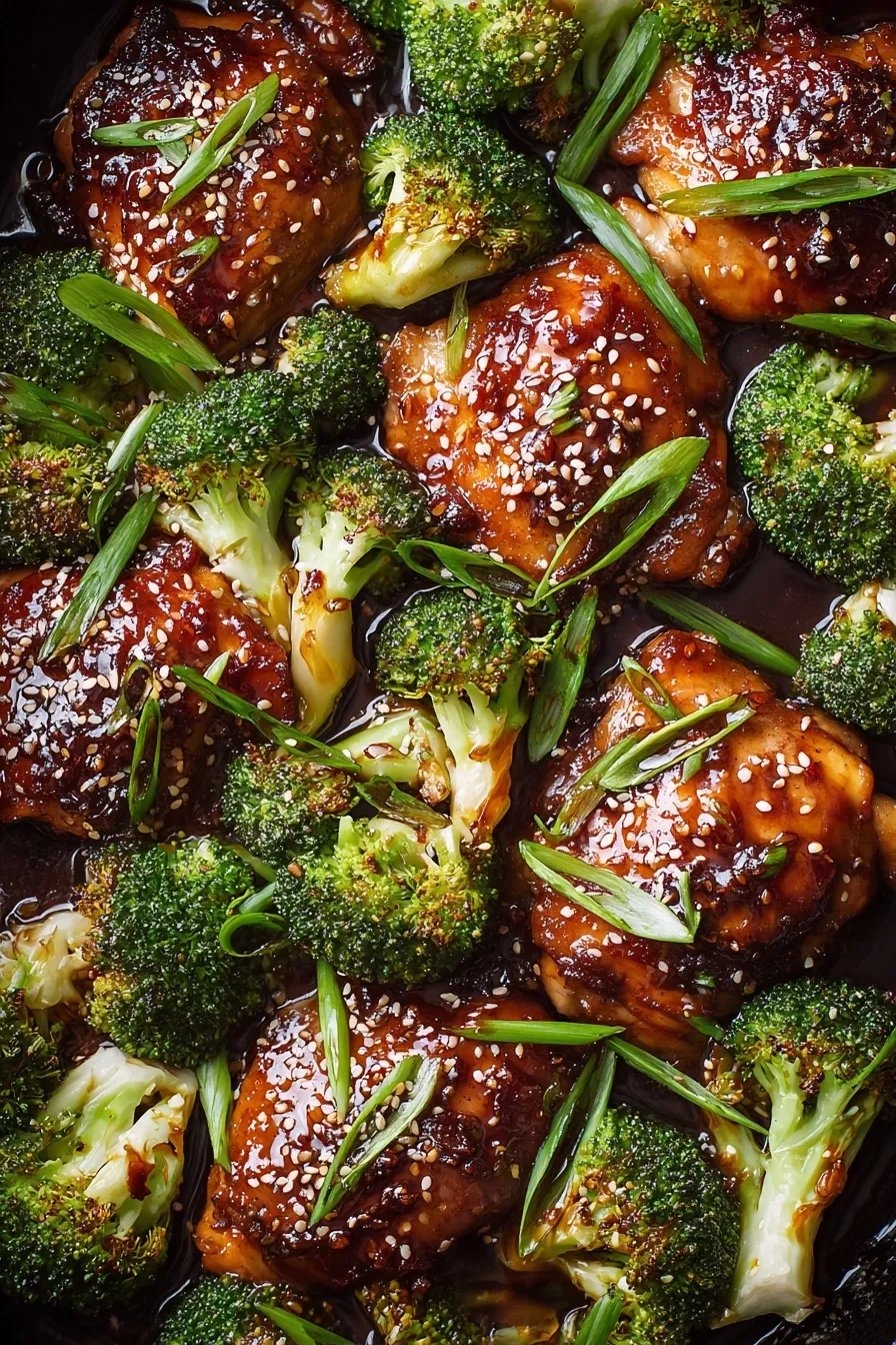 One-Pan Ginger-Soy Chicken and Broccoli