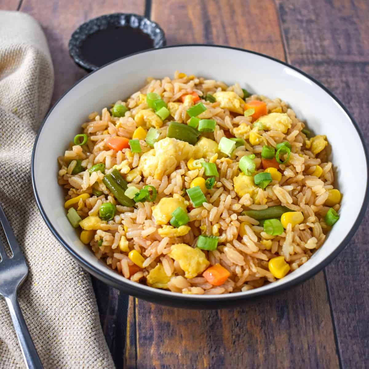 Scrap Vegetable and Egg Fried Rice