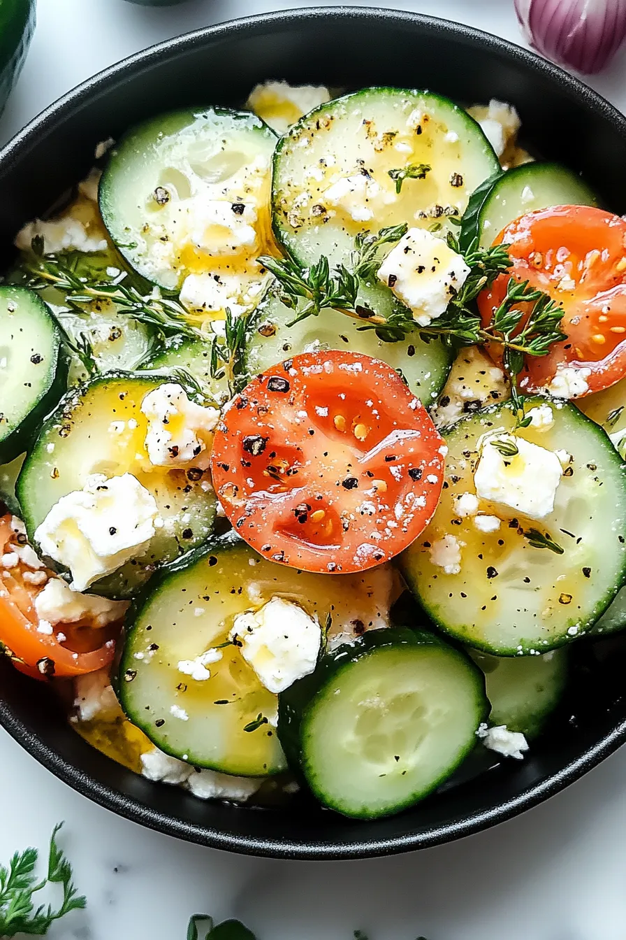 Sumac-Dusted Feta and Cucumber Salad