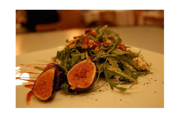 Fig and Brie Tart with Arugula Salad