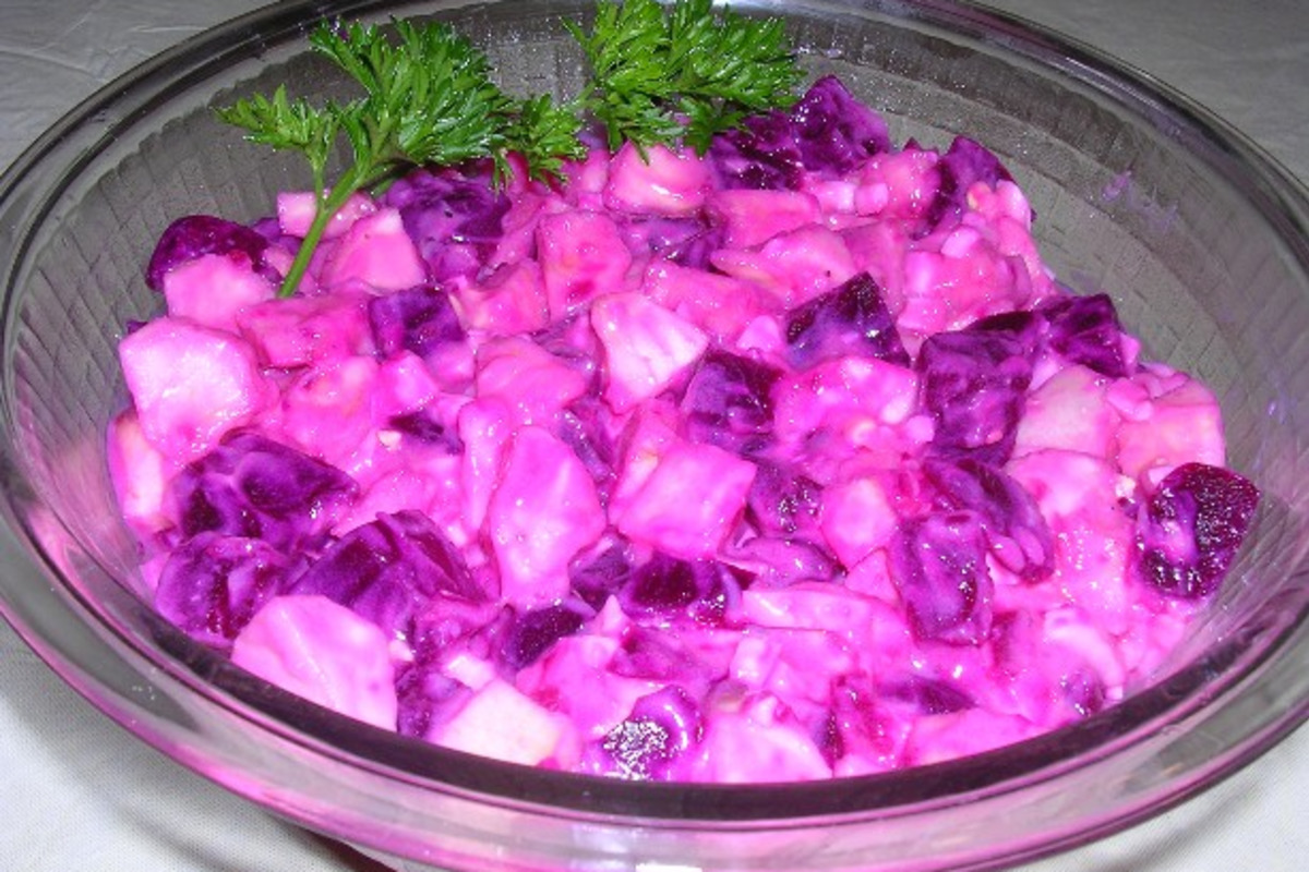 Beetroot and Apple Salad with Honey-Lime Dressing