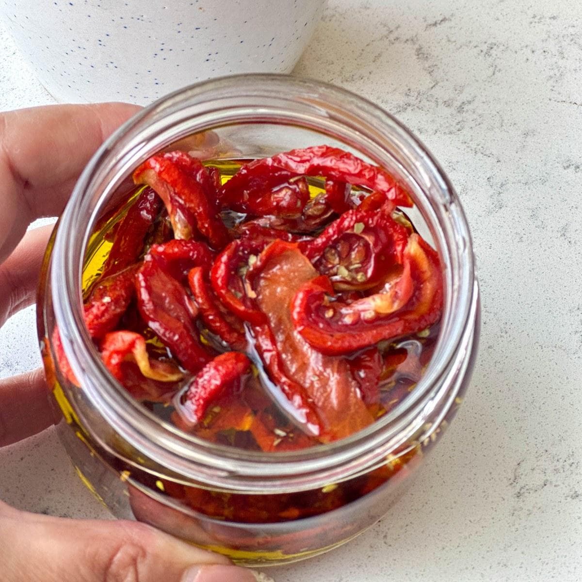 Tomato-Basil Broth with Sun-Dried Tomatoes