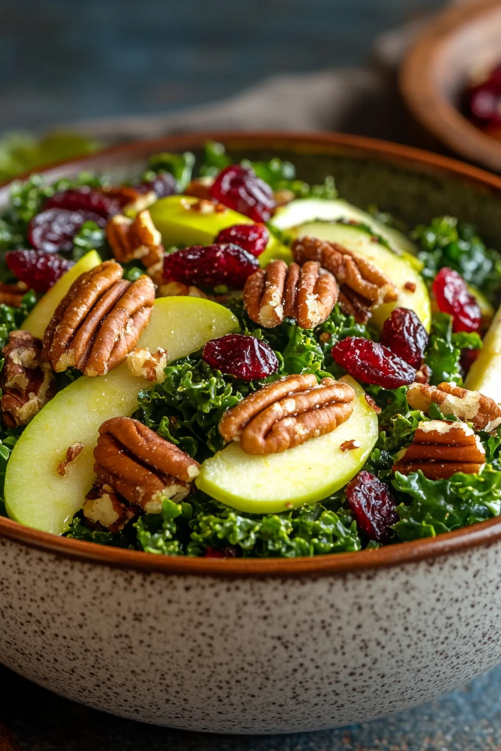 Crisp-Tossed Kale and Apple Salad with Maple-Dijon Dressing