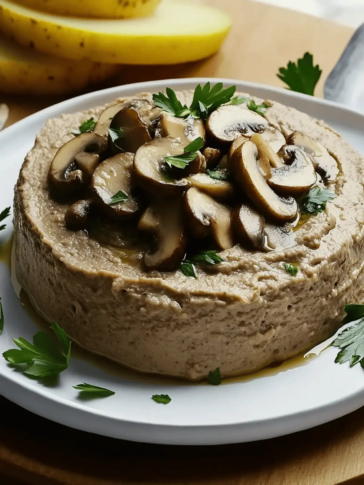Herb-Infused Mushroom Pâté with Spinach Layers