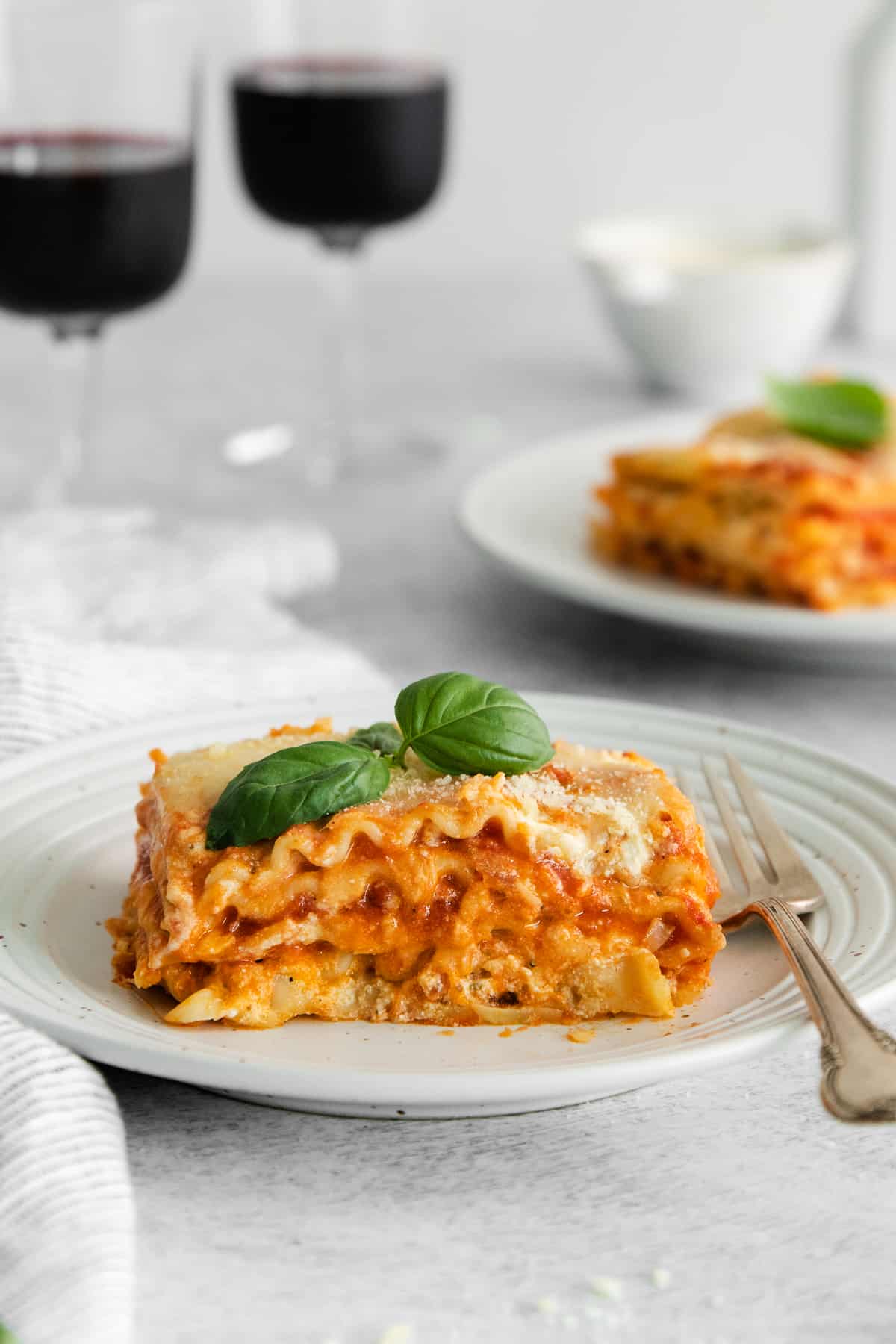 Lasagna with Hidden Cheese Center