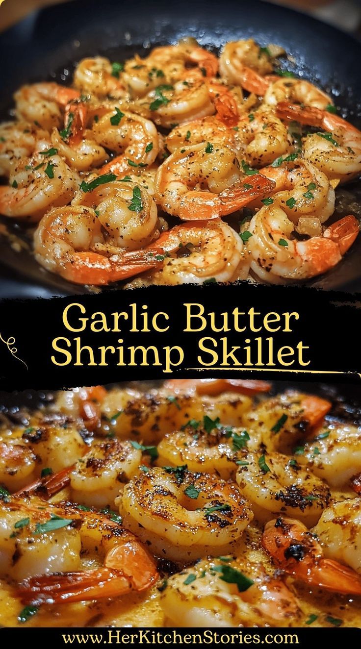 Most Popular Garlic Butter Shrimp Skillet