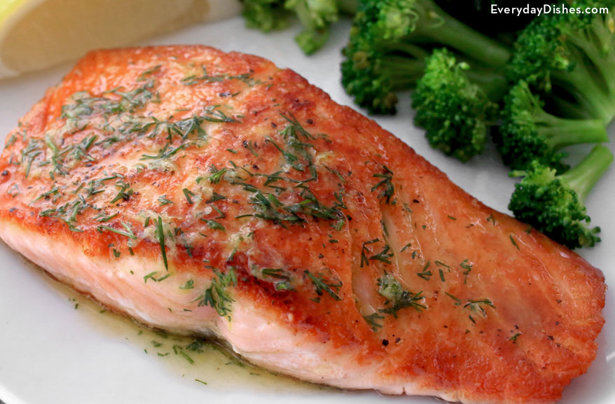 Pan-Seared Salmon with Dill Crust