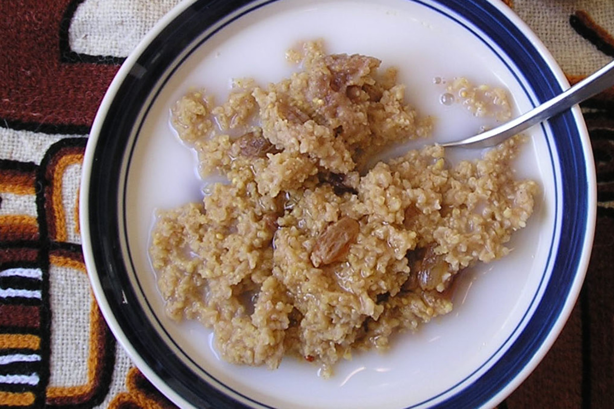 Millet and Dried Apricot Porridge