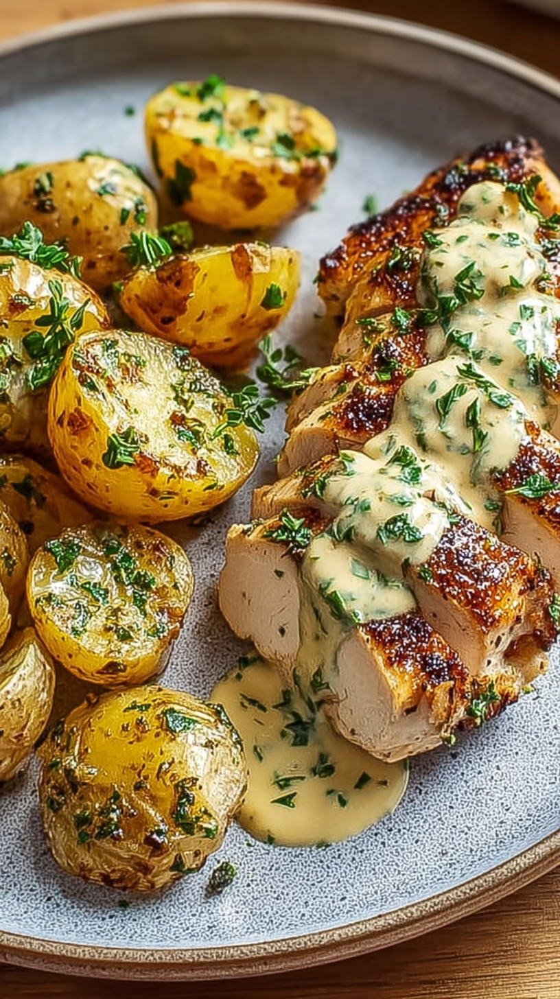One-Pot Garlic and Herb Chicken with Potatoes