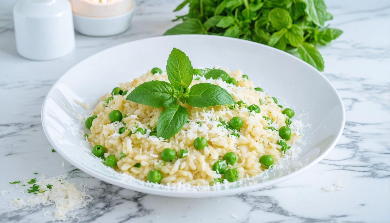 Pea and Mint Risotto