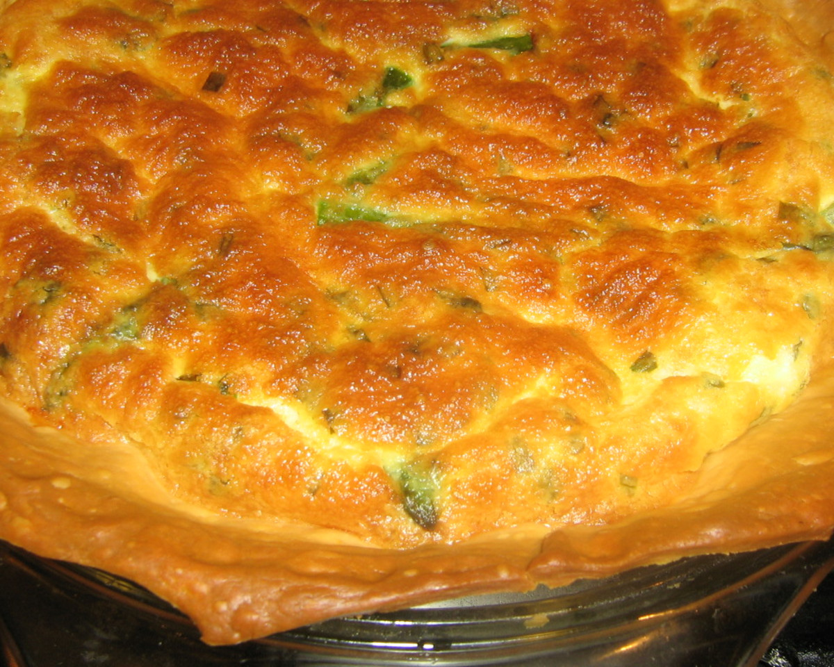 Roasted Asparagus and Herb Quiche