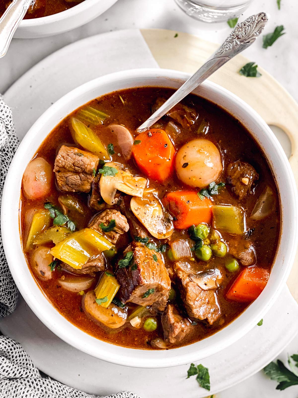 Slow-Cooked Beef Stew with Keto Vegetables