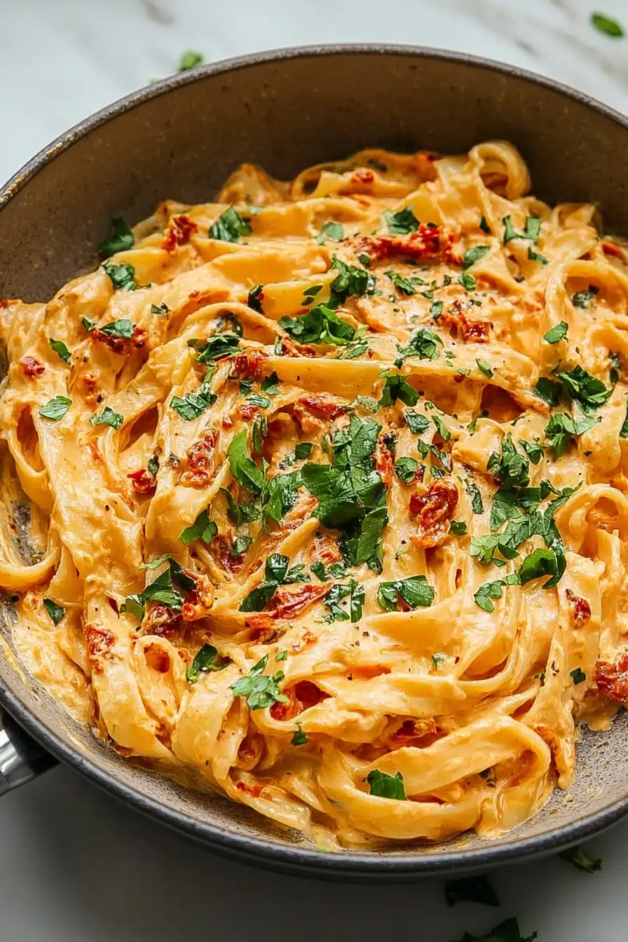 Chopped Herb and Sun-Dried Tomato Pasta