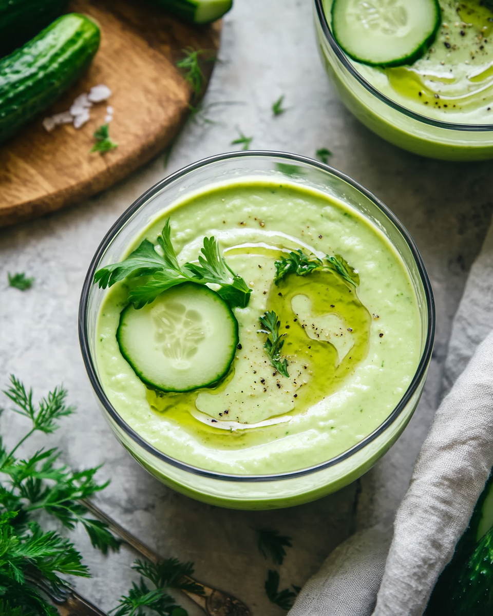Avocado-Cucumber Gazpacho
