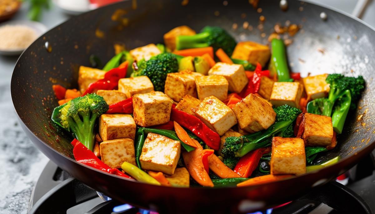 Fresh Vegetable Stir-Fry with Tofu