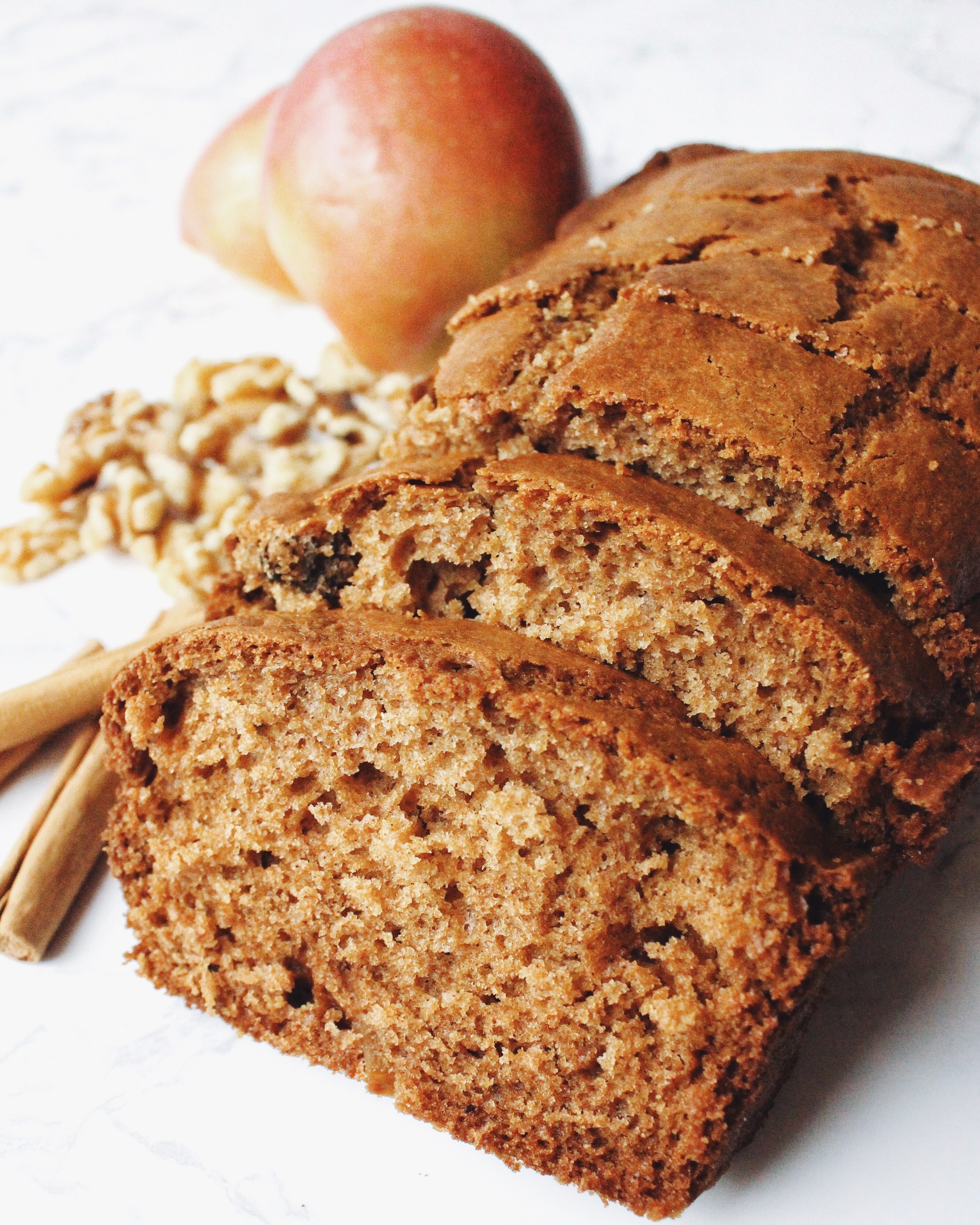 Apple and Walnut Loaf with Cinnamon