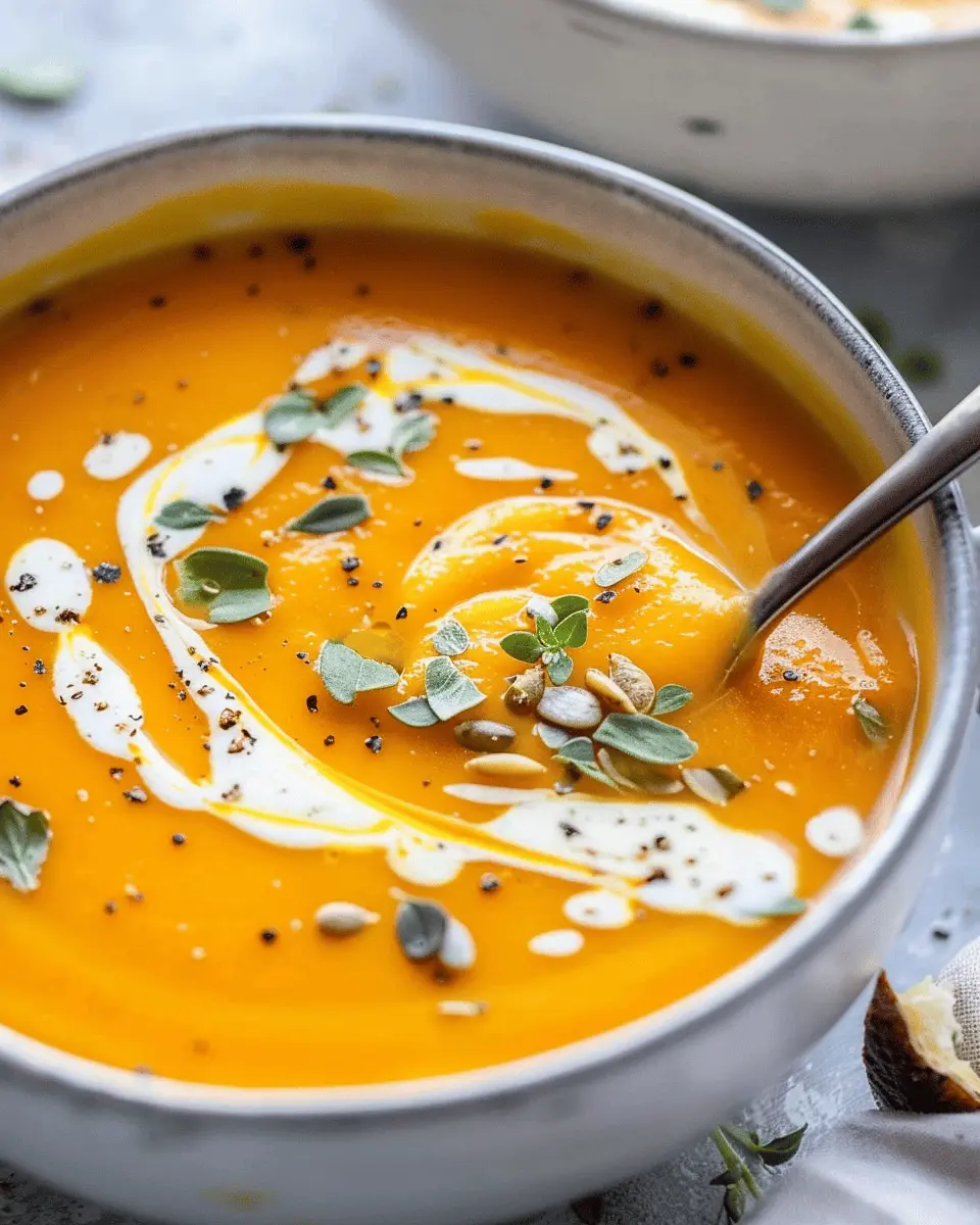 Slow-Cooker Butternut Squash Soup with Thyme