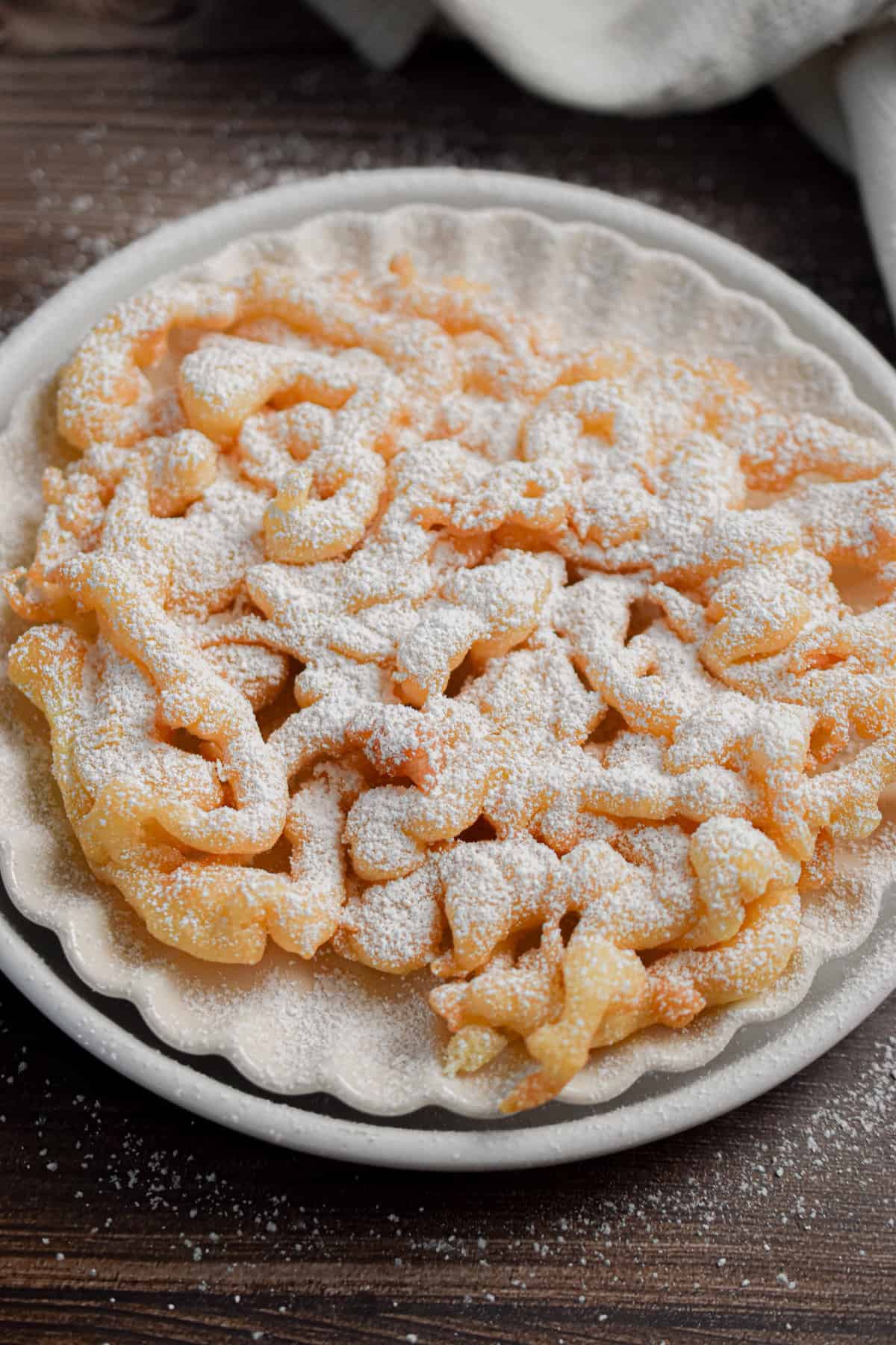 Maple-Cinnamon Funnel Cake Pancakes