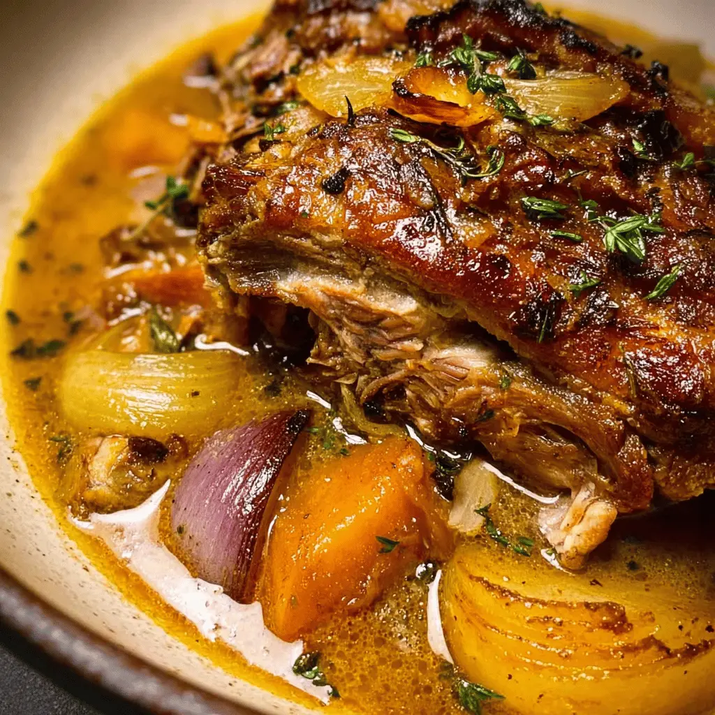 Slow-Cooked Apple Cider Pork Shoulder