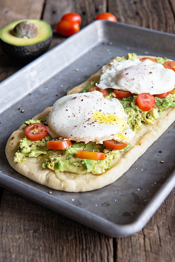 Almond Flour Flatbread with Avocado and Poached Eggs