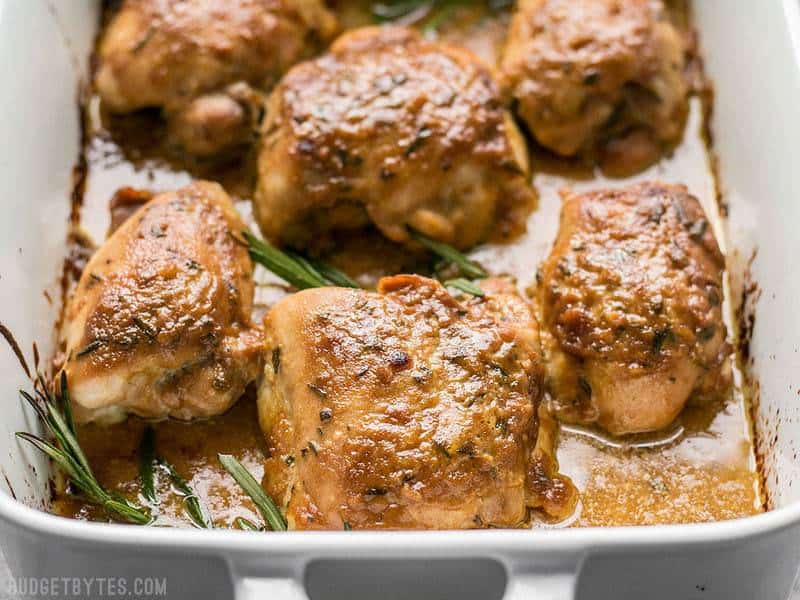 Maple-Dijon Pan-Seared Chicken Thighs