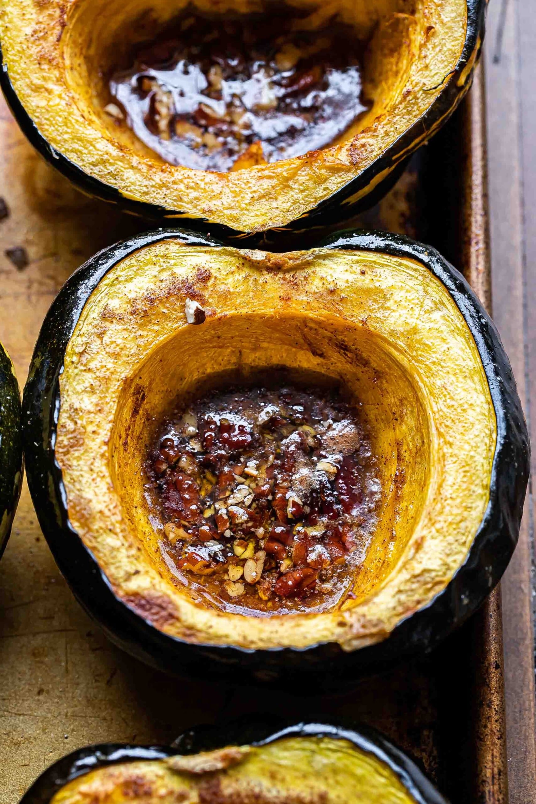 Maple-Roasted Acorn Squash with Pecans