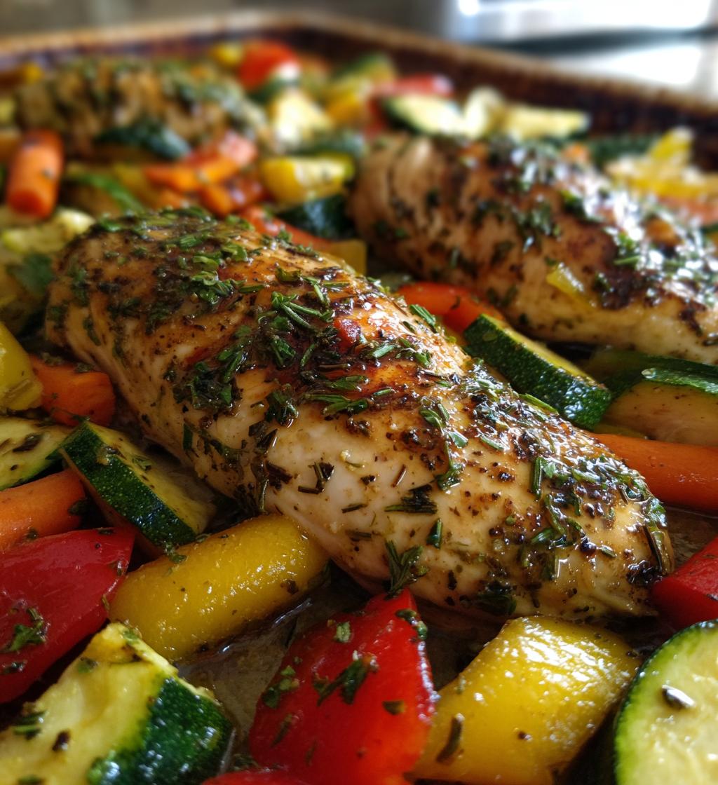 Twenty-Minute Lemon Chicken with Roasted Vegetables