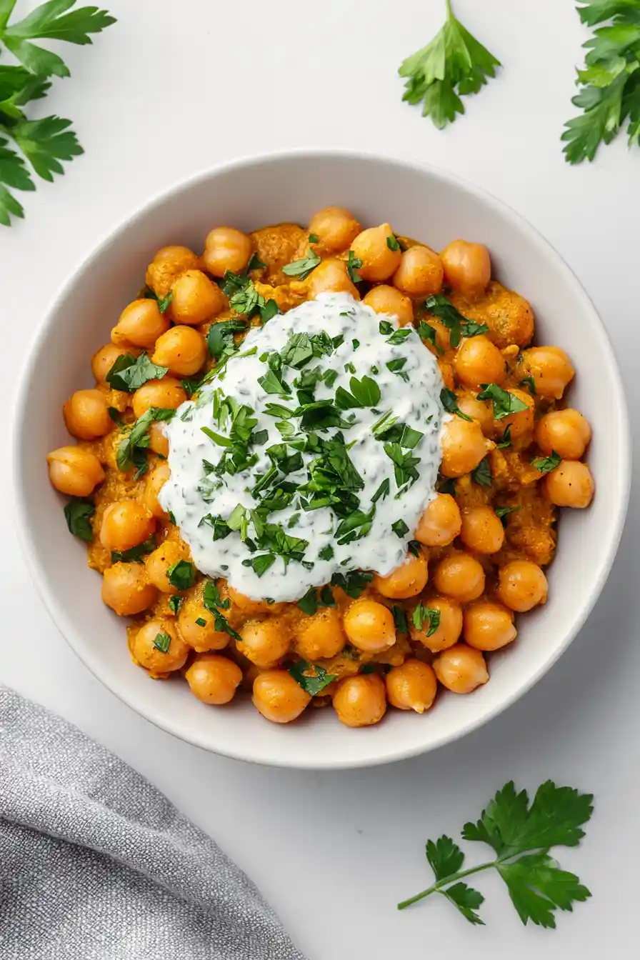 Spiced Yogurt Curry with Chickpeas
