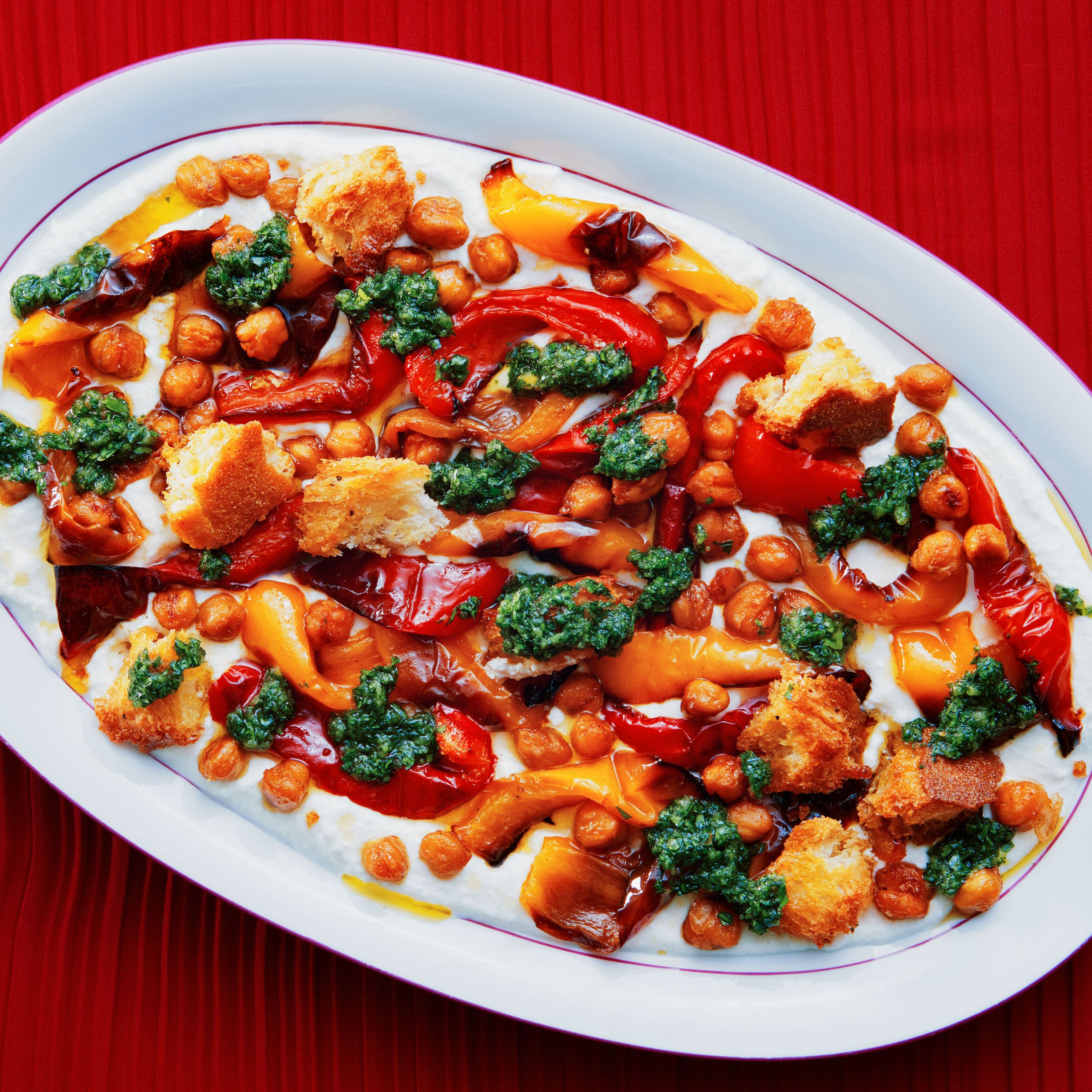 Herb-Roasted Chickpeas with Lemon