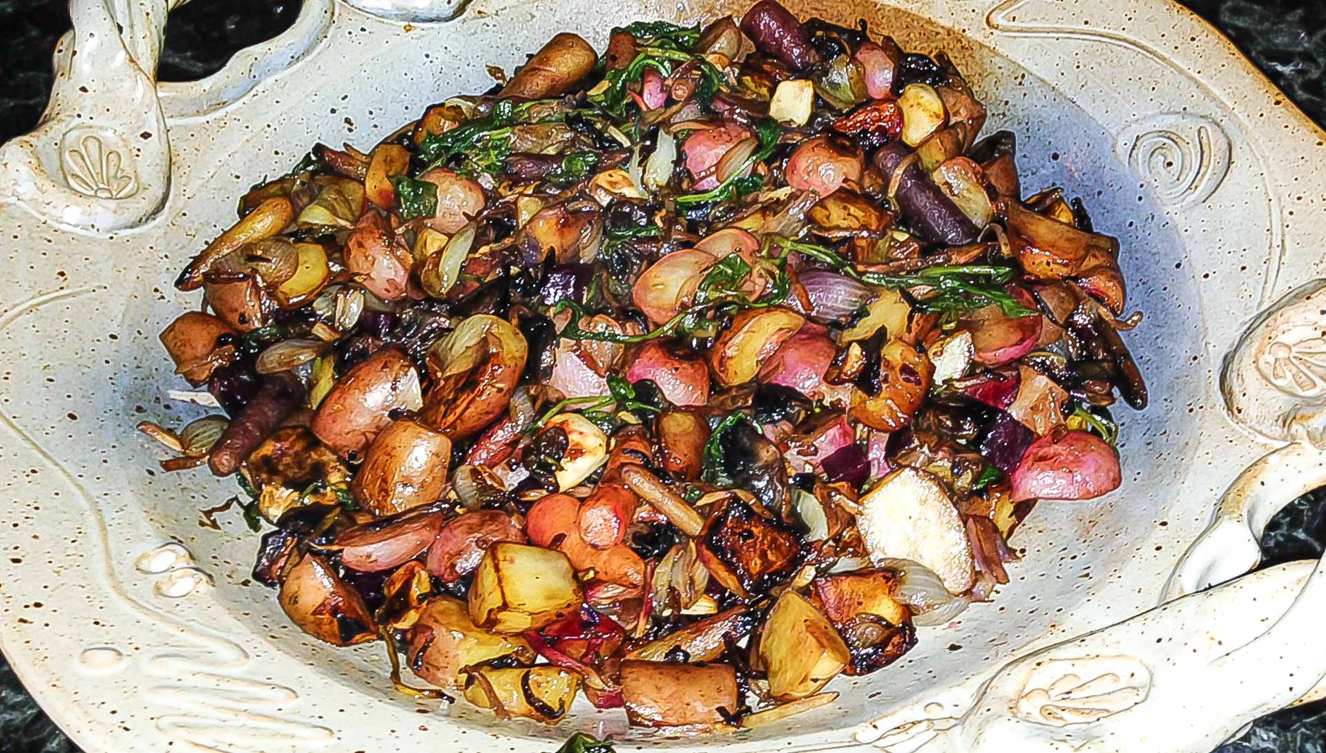 Root Vegetable Braised Beef and Pork